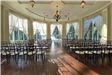 Indoor wedding set up with Chiavari chairs
