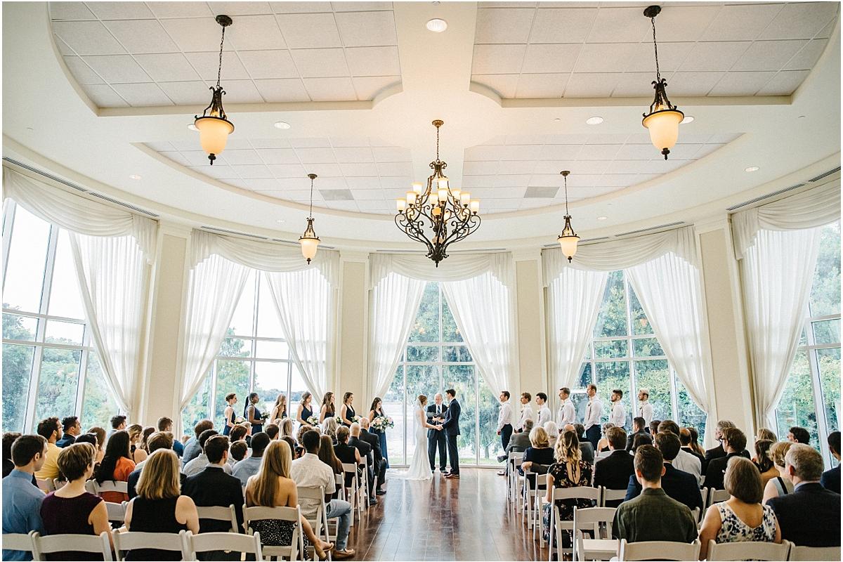 Indoor wedding ceremony